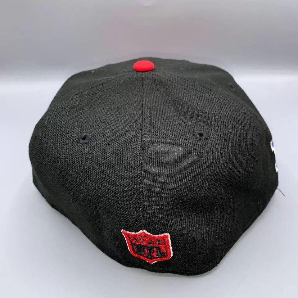 New Era Atlanta Falcons Hat Men 7 1/4 59Fifty New Era NFL Fitted Cap Size ONE SIZE - 4 Thumbnail