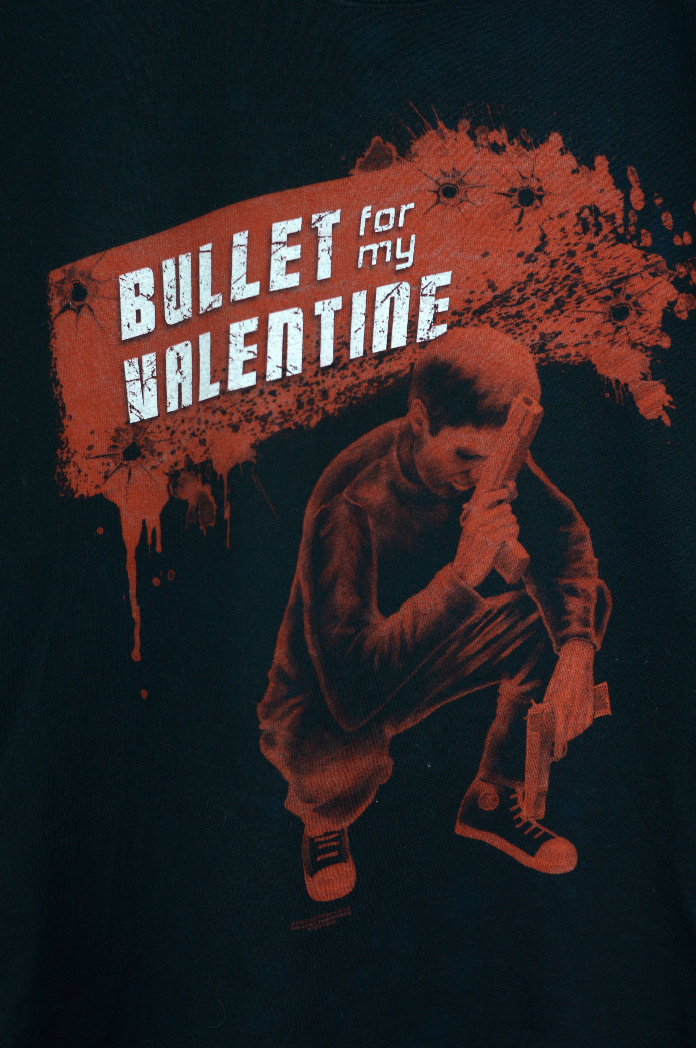 Vintage Vintage Bullet for my Valentine t shirt Size US L / EU 52-54 / 3 - 3 Thumbnail