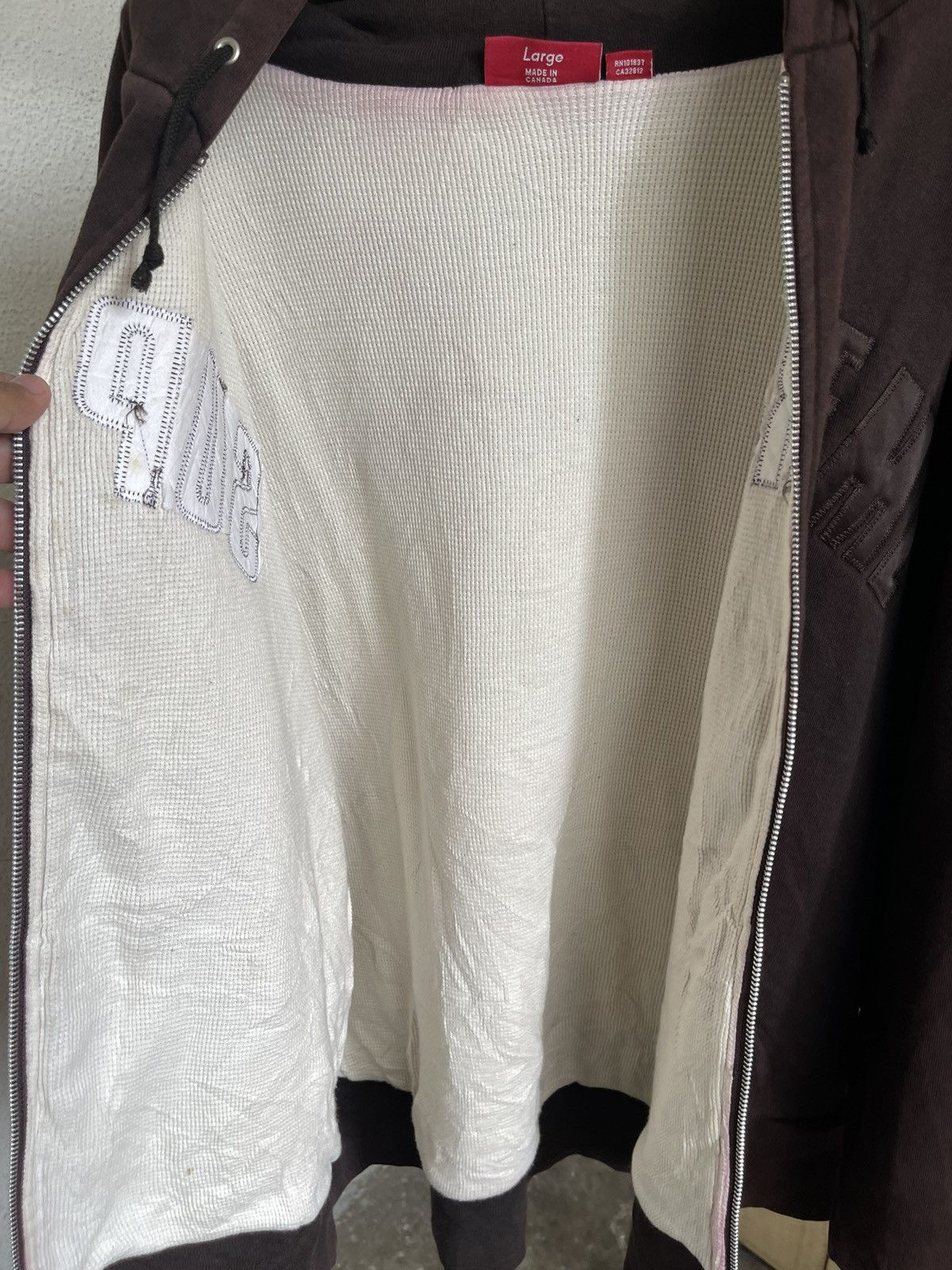 Supreme Supreme Arc Logo Thermal Zip Hoodie Size US L / EU 52-54 / 3 - 10 Thumbnail