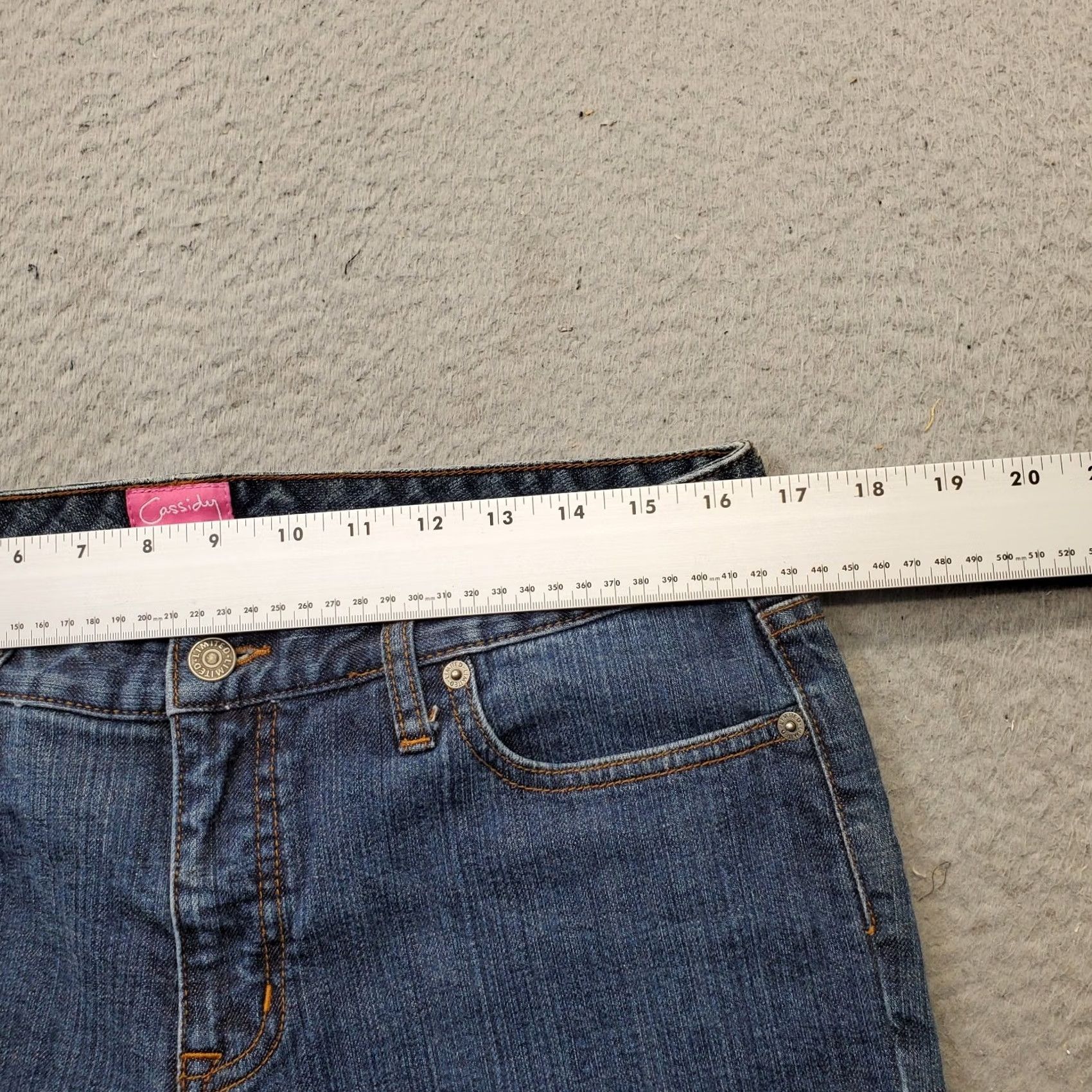 Vintage The Limited Jeans Women Bootcut 12 Blue Denim Stretch Comfort High Waist Size 34" / US 12 / IT 48 - 6 Thumbnail