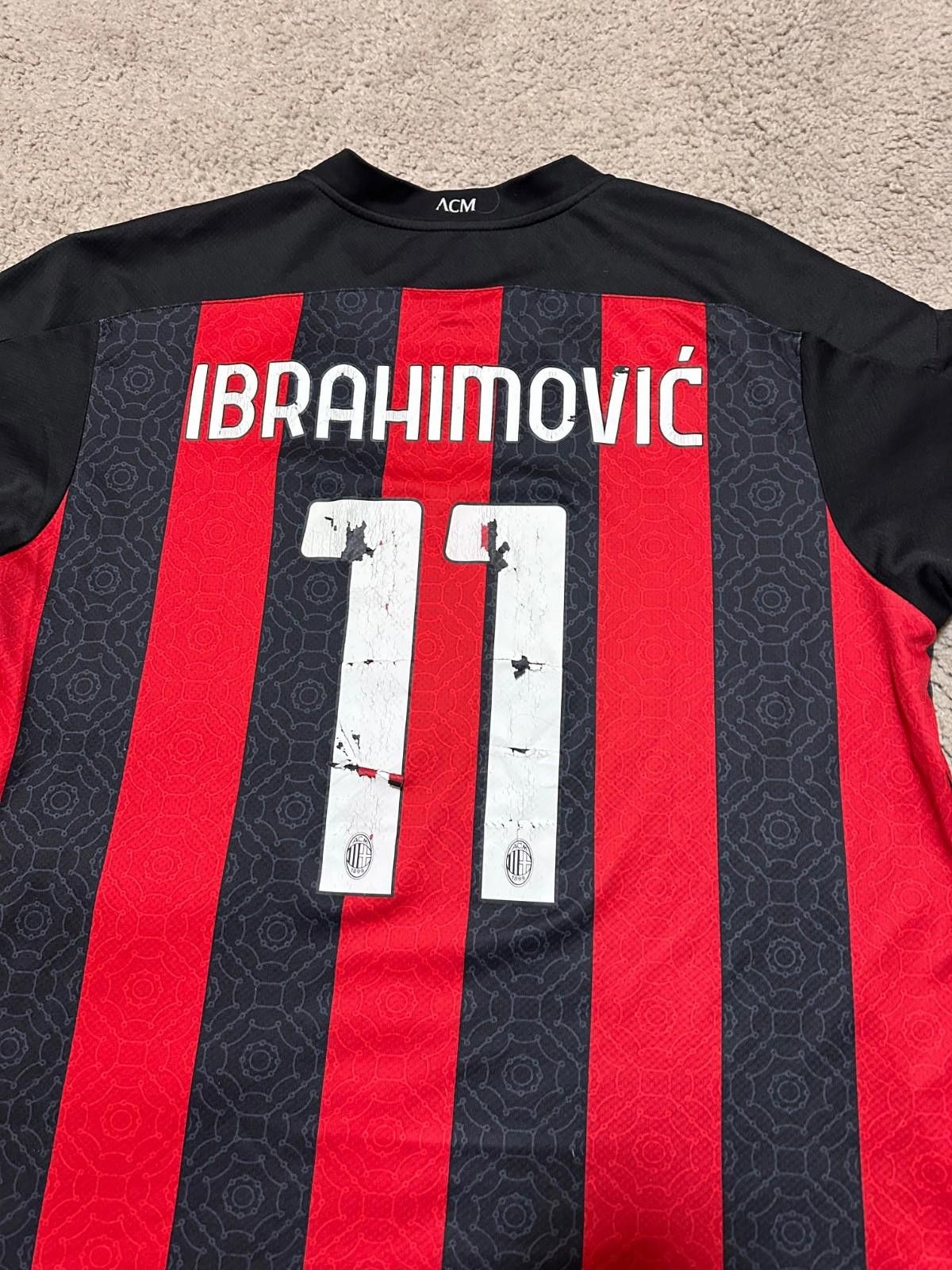 Puma #11 Ibrahimovic Ac Milan2020/21 Football Shirt Soccer Jersey Size US XXL / EU 58 / 5 - 8 Thumbnail