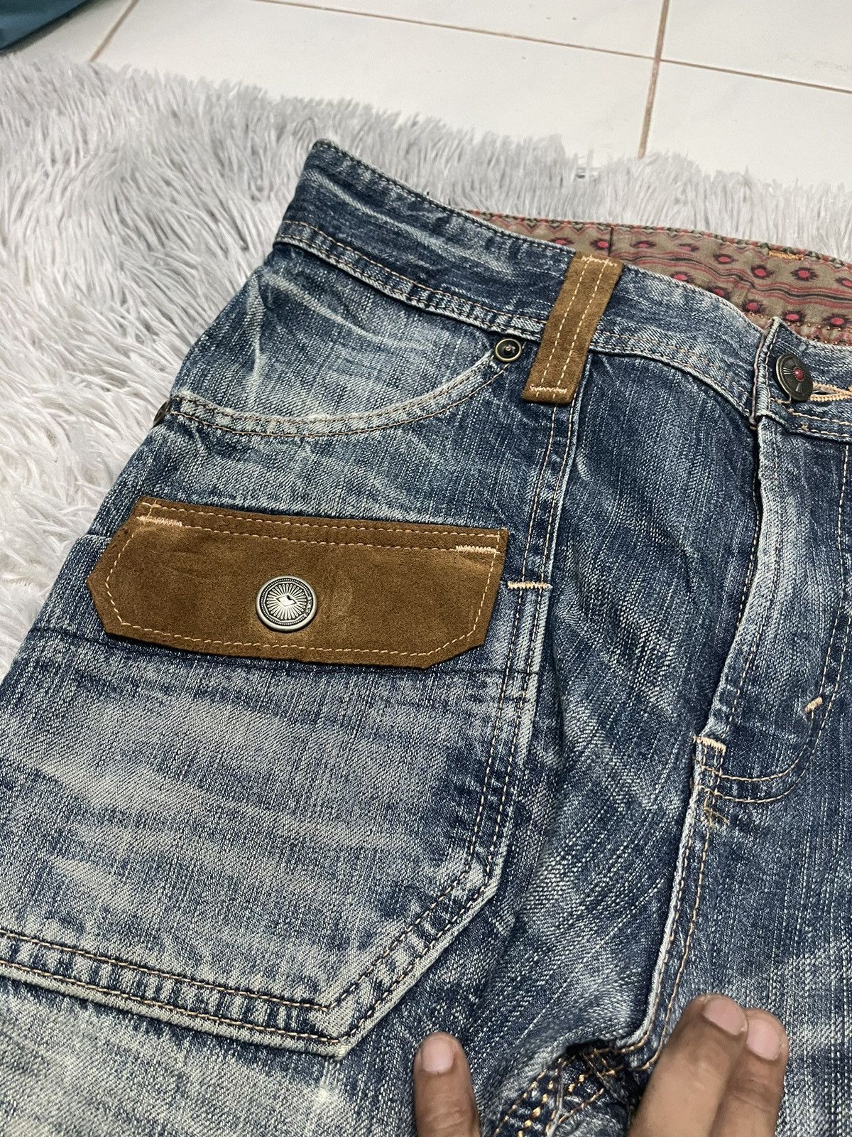 Edwin VINTAGE EDWIN EXCLUSIVE VINTAGE DISTRESSED JEANS RARE Size US 34 / EU 50 - 9 Thumbnail