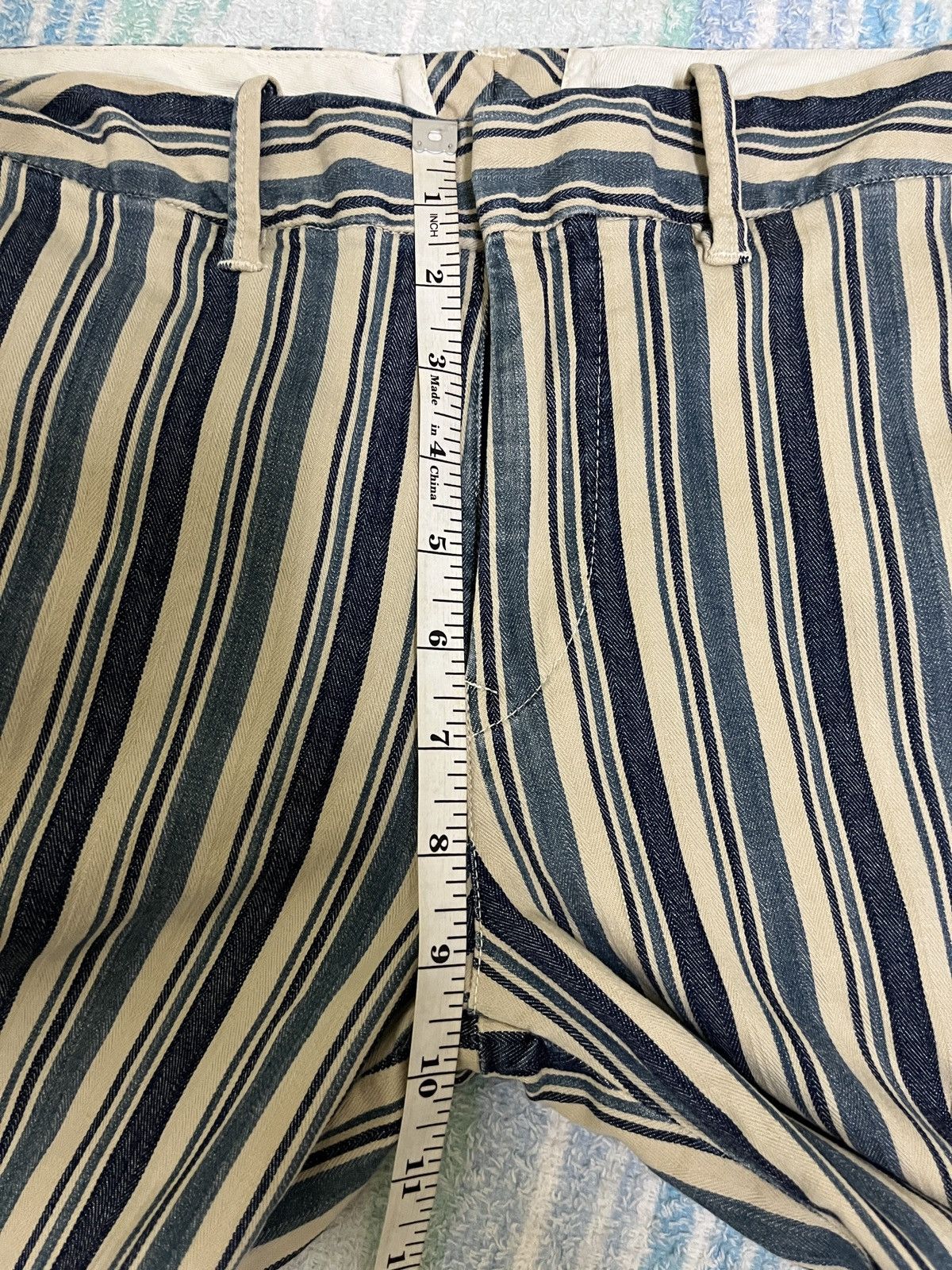 45rpm 💥 45rpm HBT Striped Flare Pants Size 29" - 10 Thumbnail