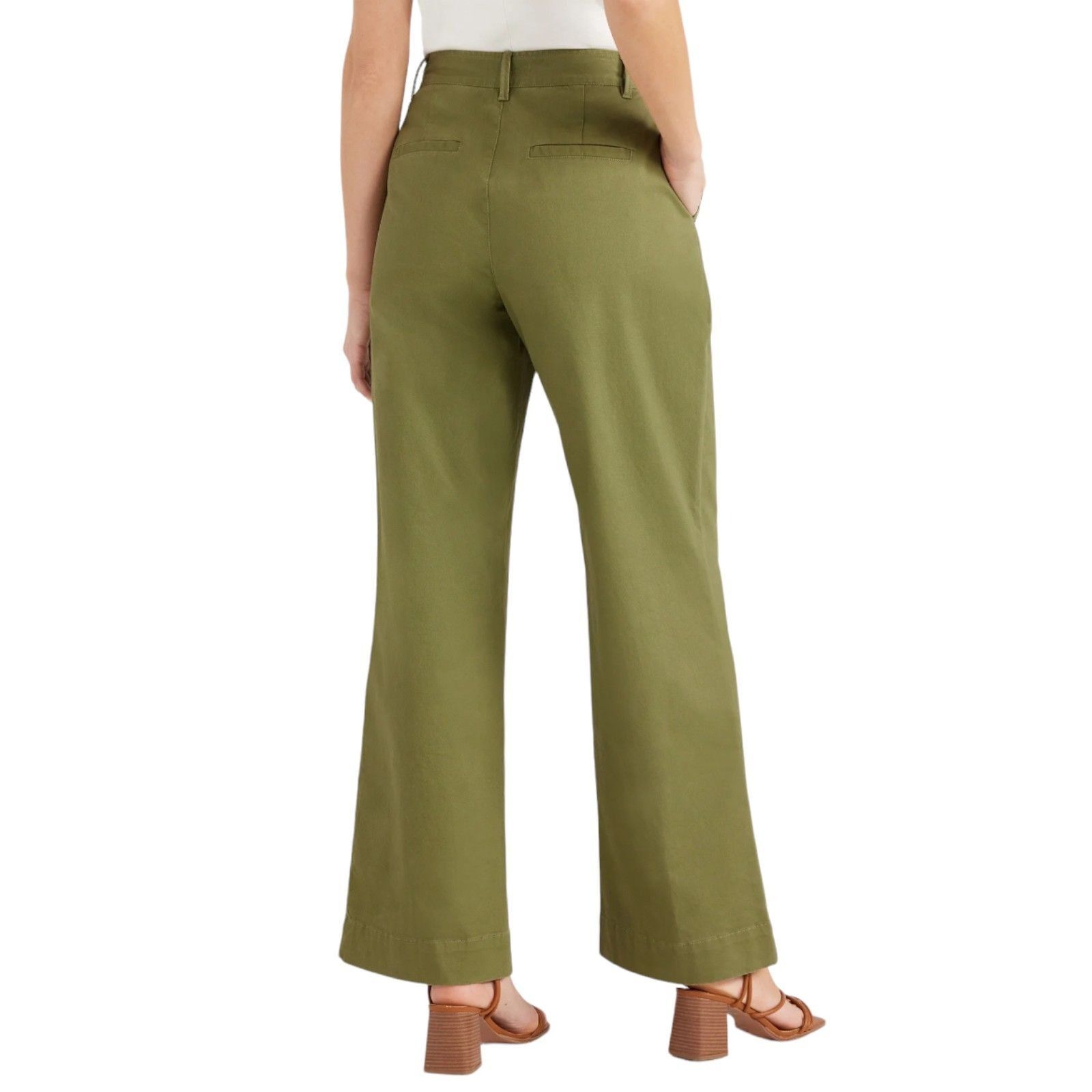 Other Free Assembly - Women's Wide Leg Chino Pants - Green - 4 Size 27" / US 4 / IT 40 - 2 Thumbnail