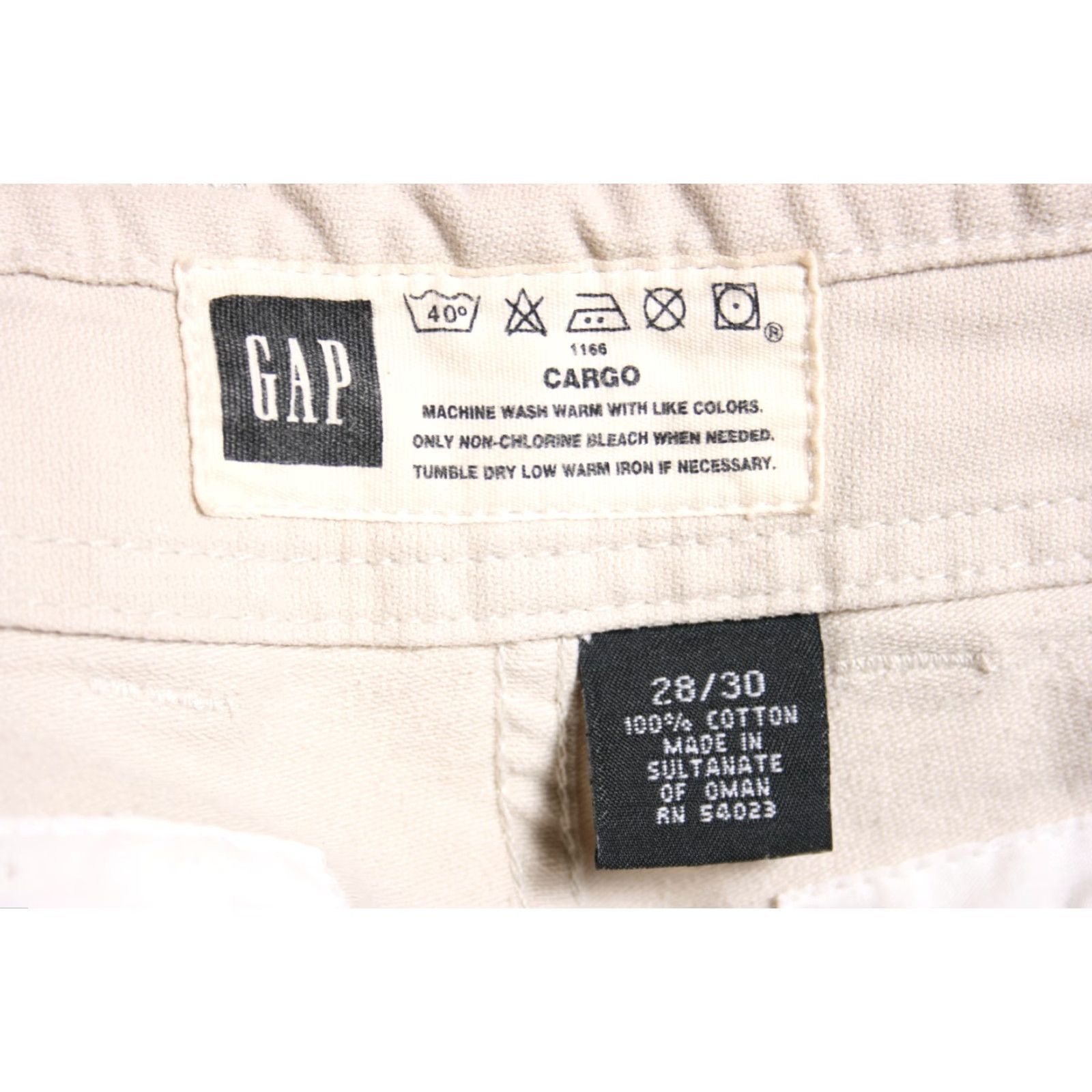 Gap GAP Ivory Cotton Loose Wide Leg Cargo Pants Men's Sz. 28x30 Size US 28 / EU 44 - 8 Thumbnail