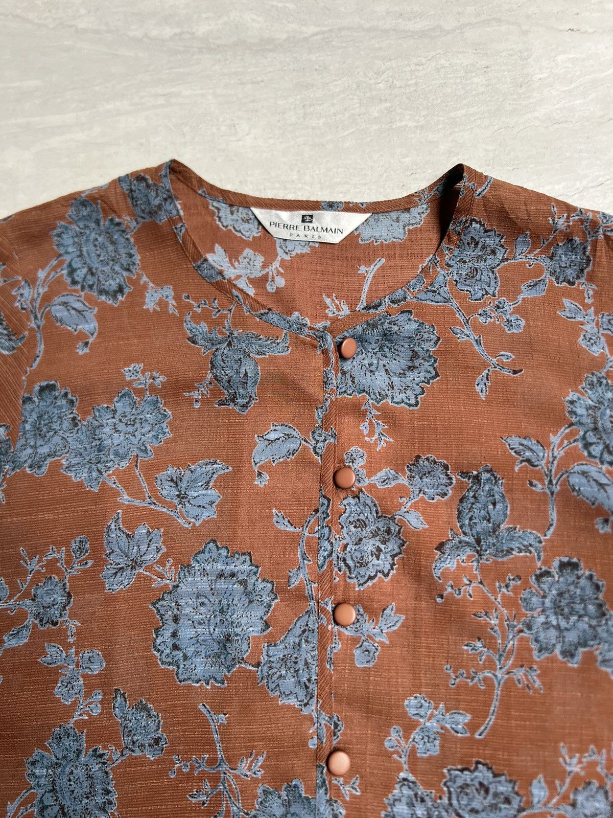 Pierre Balmain Pierre Balmain Paris Flower Motive Shirt Size US M / EU 48-50 / 2 - 4 Thumbnail