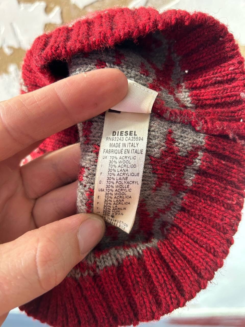 Diesel VINTAGE DIESEL Y2K SCARF HAT Size ONE SIZE - 7 Thumbnail