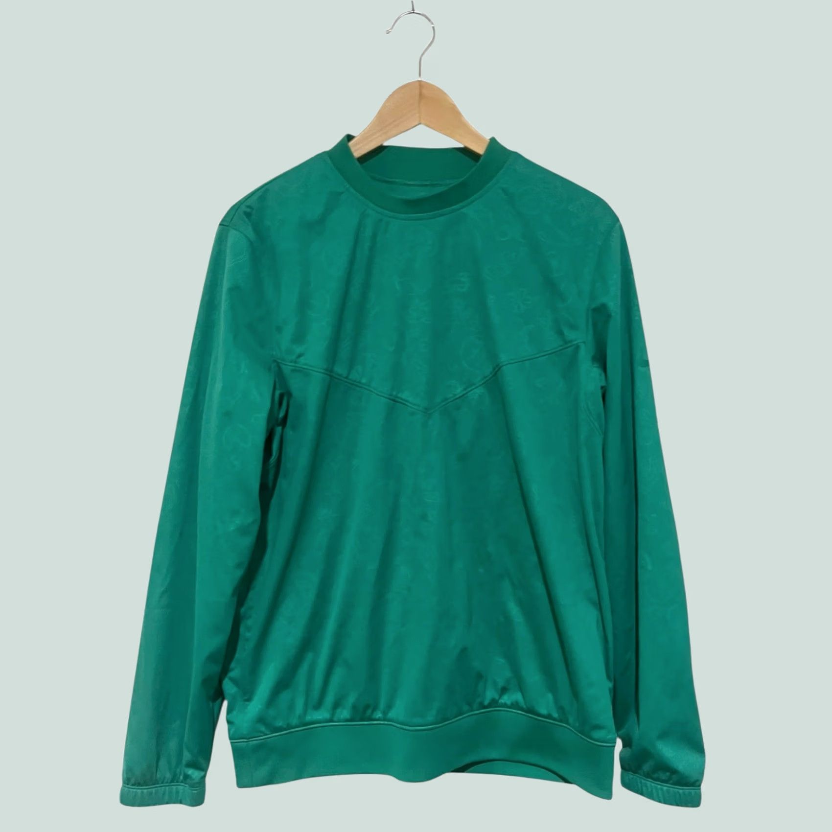 Nike Nike Shield Mens SZ S Green Lucky Embossed Print Pullover Jacket Core Fit Activewear Wind Resistant Water Resistant Size US S / EU 44-46 / 1 - 1 Thumbnail
