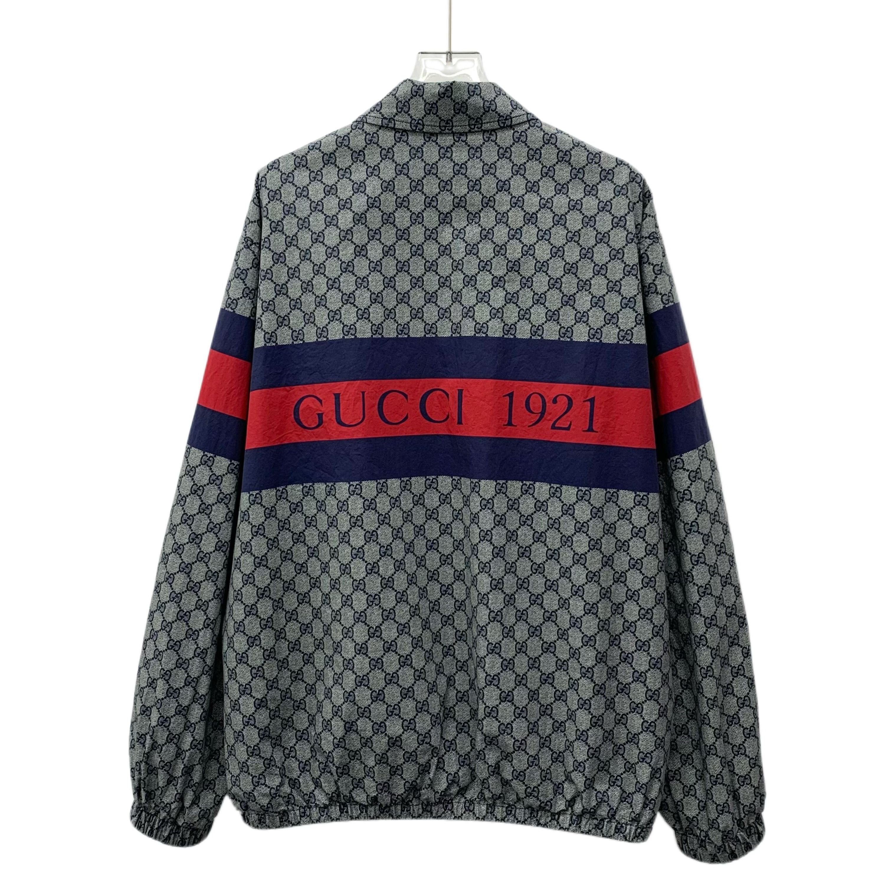 Gucci Gucci Cotton Zip-Up Jacket with Logo Jacquard (Size S) Size US S / EU 44-46 / 1 - 7 Thumbnail