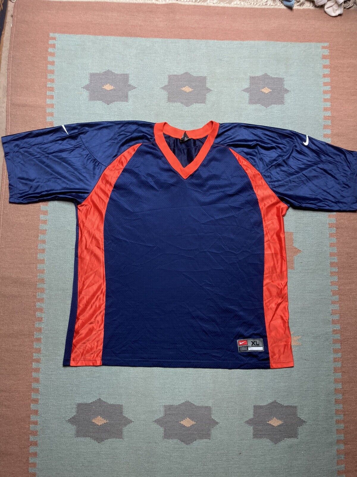 Nike × Vintage VTG 90s Nike jersey Denver broncos blank made USA custom XL Size US XL / EU 56 / 4 - 1 Thumbnail