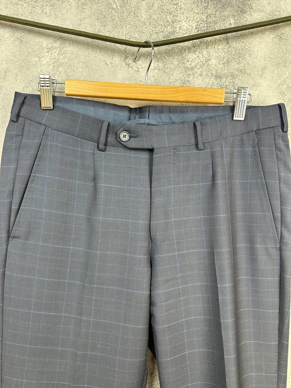 Ermenegildo Zegna RRP €2.500 Emenegildo Zegna "Mila" Abito Suit Wool Check Size 46R - 10 Thumbnail