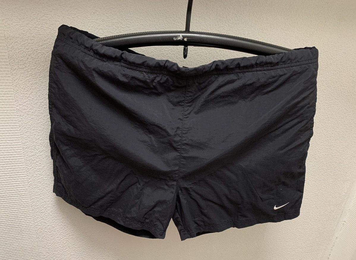 Vintage Nike vintage nylon black shorts 1990 90th L sz 34 Size US 34 / EU 50 - 1 Thumbnail