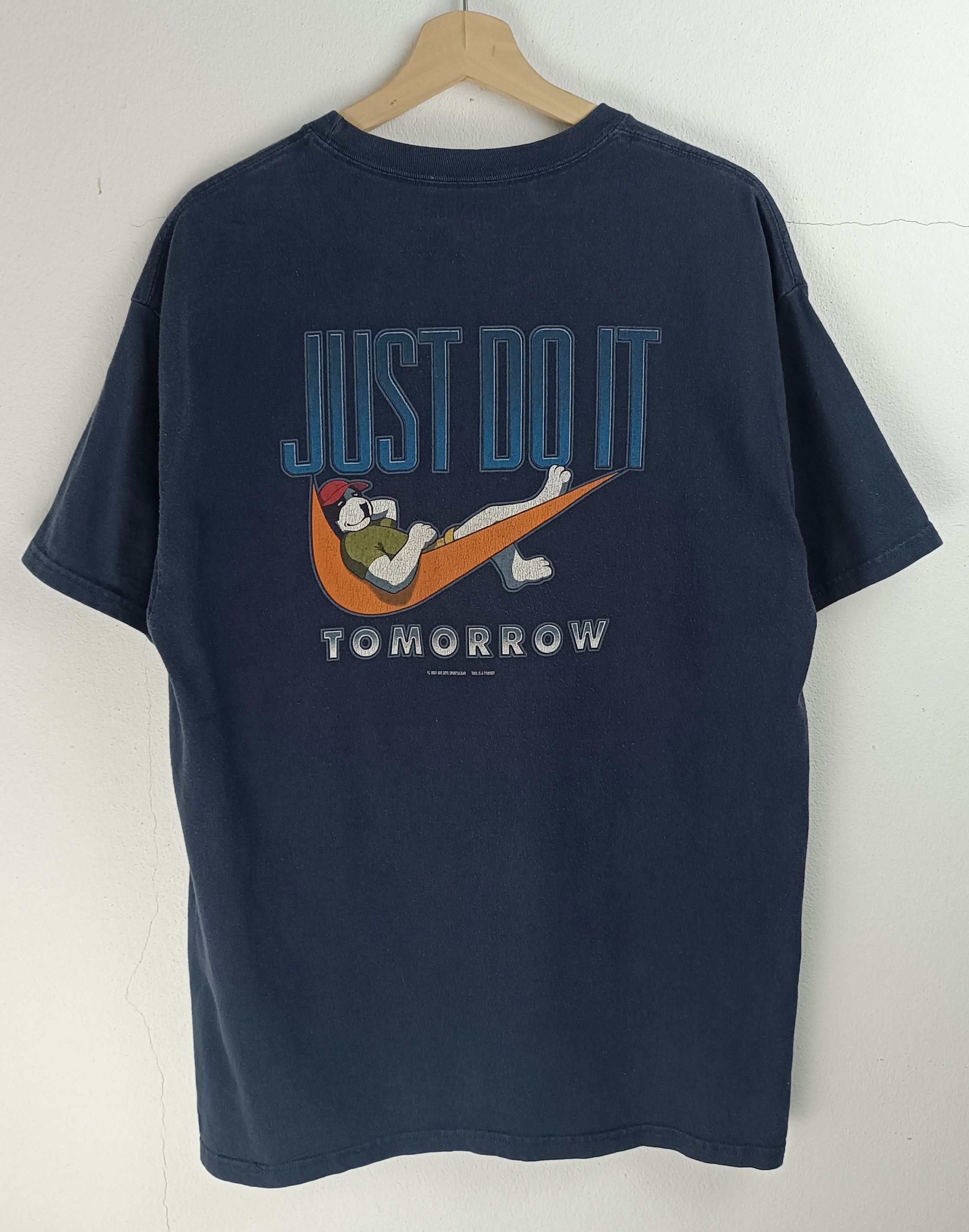 Vintage VINTAGE JUST DO IT TOMMOROW FUNNY DOG ADULT NIKE PARODY TEE Size US L / EU 52-54 / 3 - 3 Thumbnail