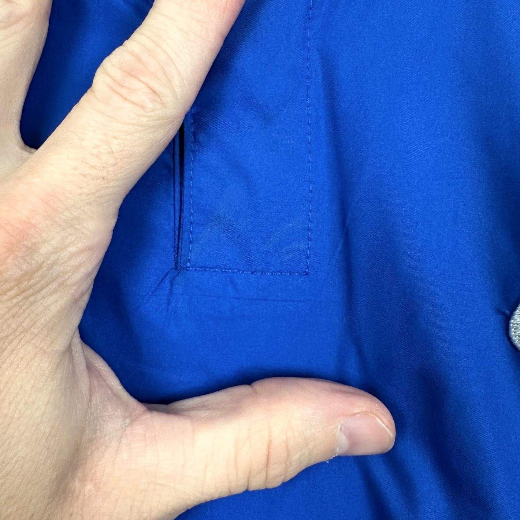 Nike Nike Jacket Pullover Women Medium Blue Short Sleeve Pocket 2 Button Outdoor Logo Jacket Size M / US 6-8 / IT 42-44 - 5 Thumbnail