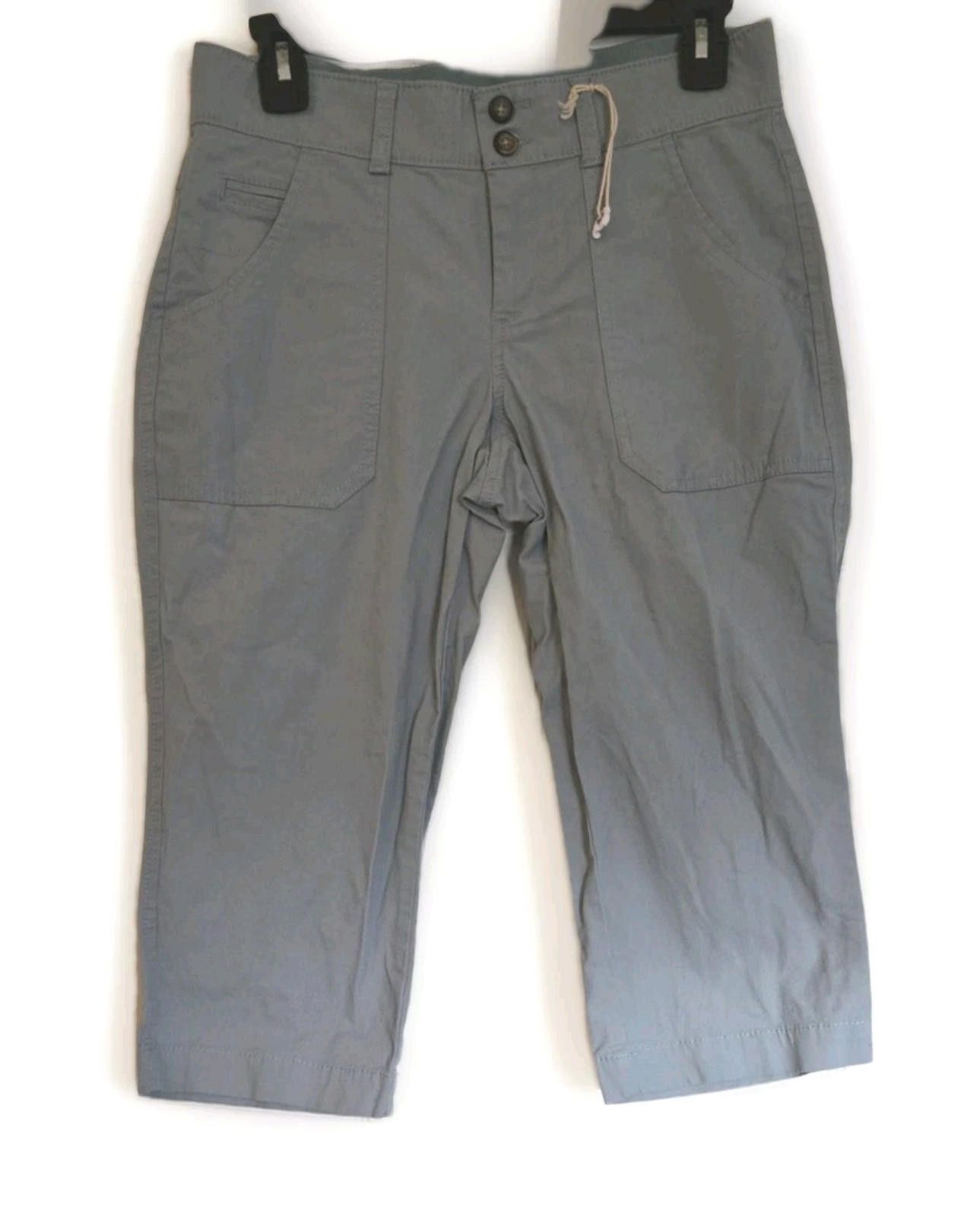Dockers Dockers Capri Pants Muted Blue Green Sure Fit Chino Sz 4 P E Size 27" / US 4 / IT 40 - 1 Thumbnail