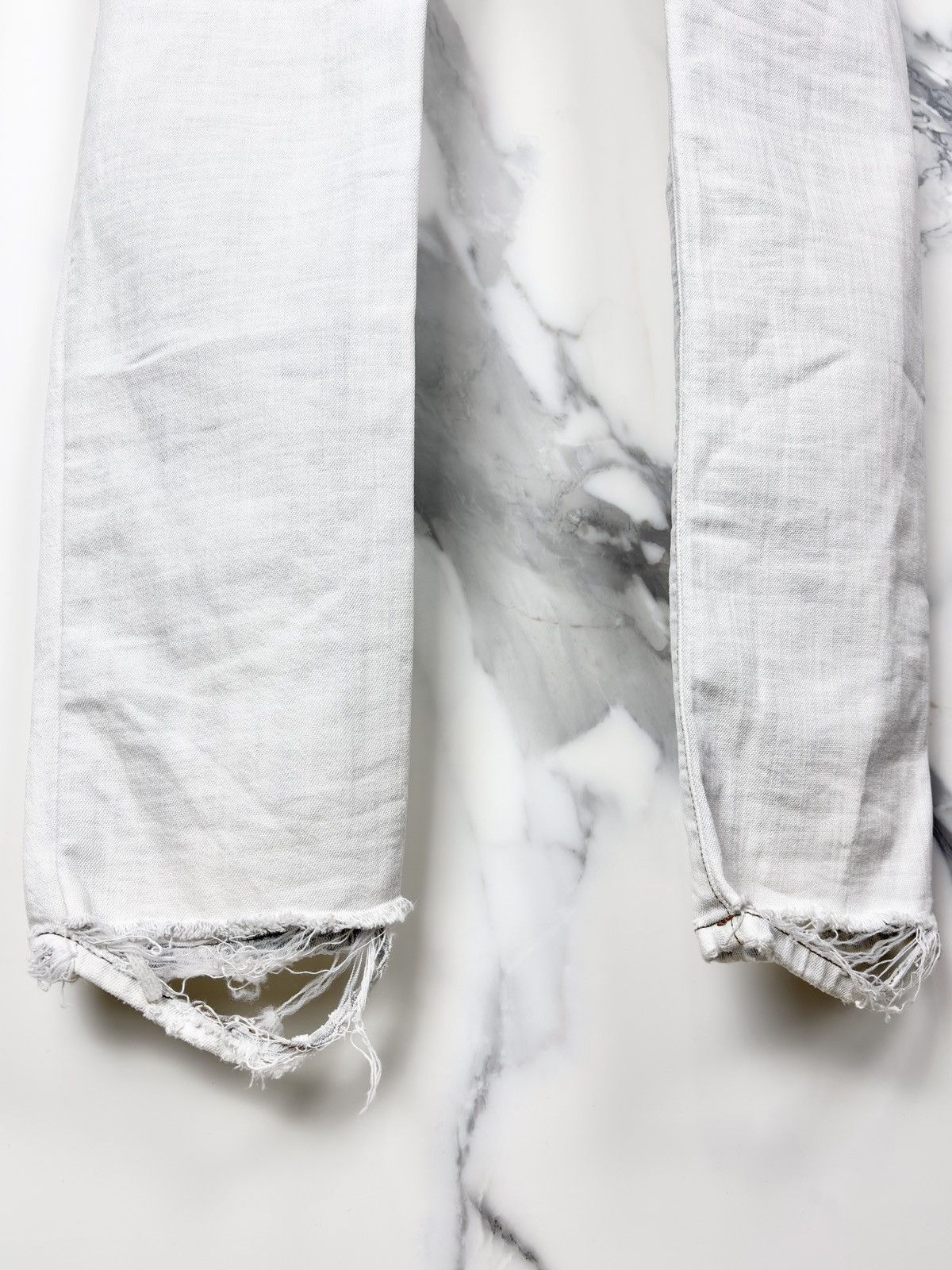 Rick Owens Rick Owens Archive Olmar Bleach White Detroit Denim Jeans Size US 36 / EU 52 - 3 Thumbnail