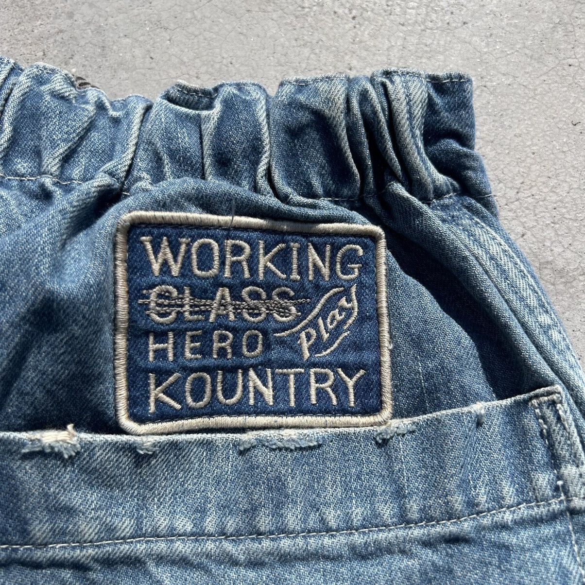 Kapital Kountry Kapital Damaged Denim Patchwork Painter Pants Made in Japan Size US 32 / EU 48 - 12 Thumbnail