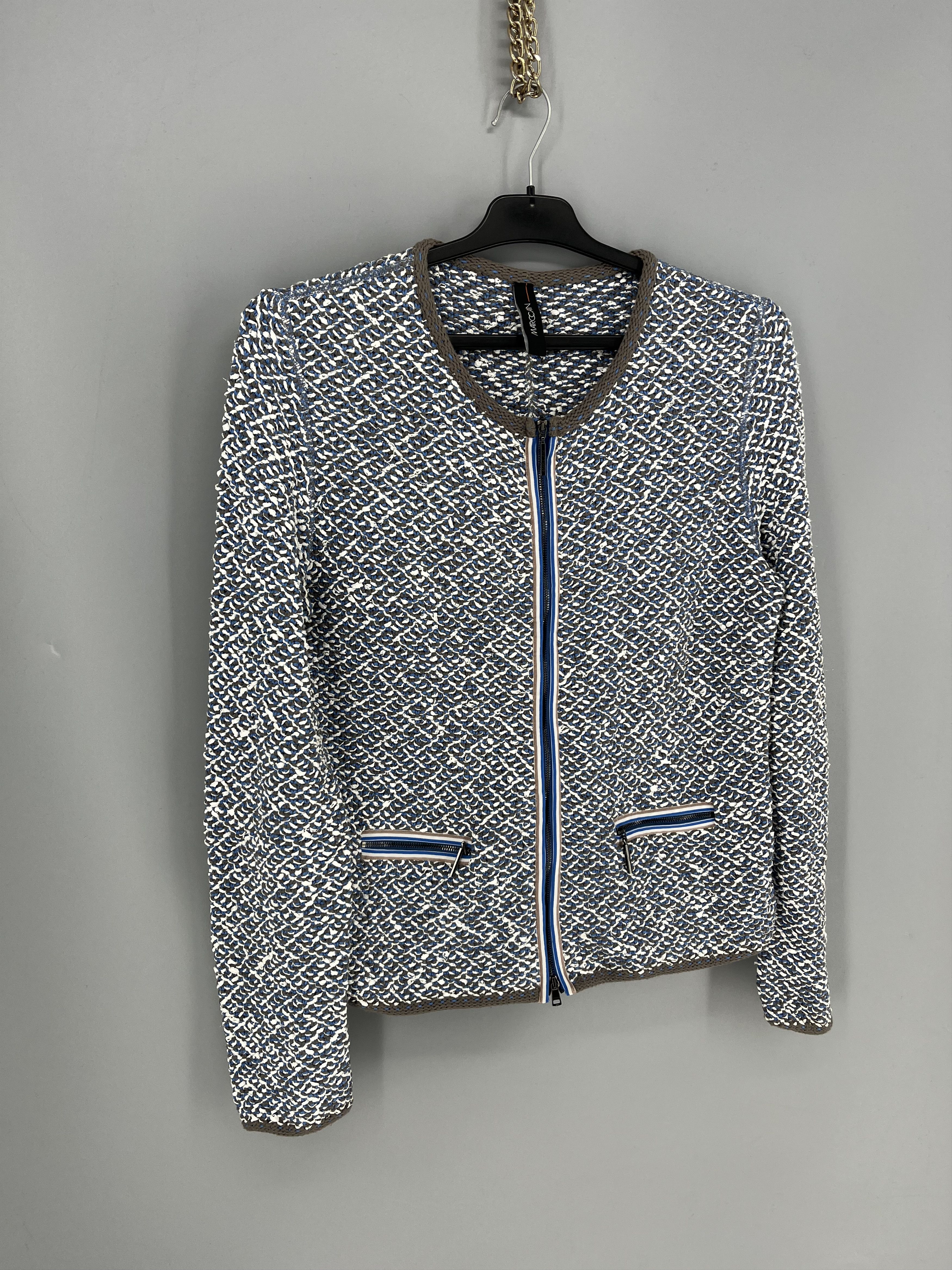 Vintage Vintage Marc Cain Textured Zip Jacket Made in Europe Size S / US 4 / IT 40 - 2 Thumbnail