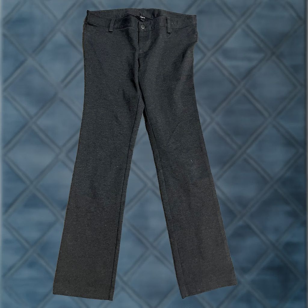 Express Express Ponte Pant Women L Gray Button Stretch Straight Leg Workwear Office Size 36" / US 14 / IT 50 - 1 Thumbnail