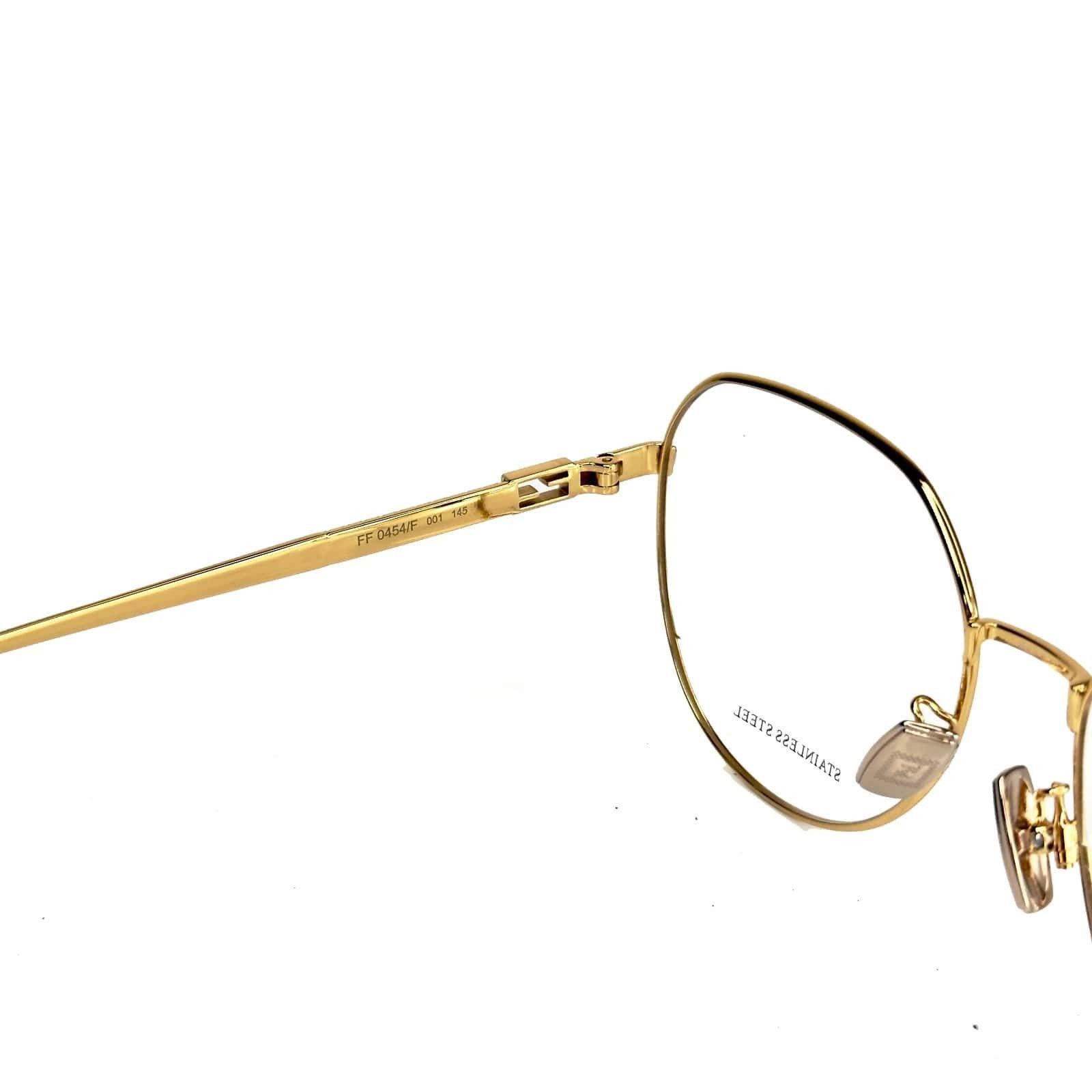 Fendi FENDI FF0454F BAGUETTE 0454 Gold Retro Eyeglasses Optical Size ONE SIZE - 2 Thumbnail