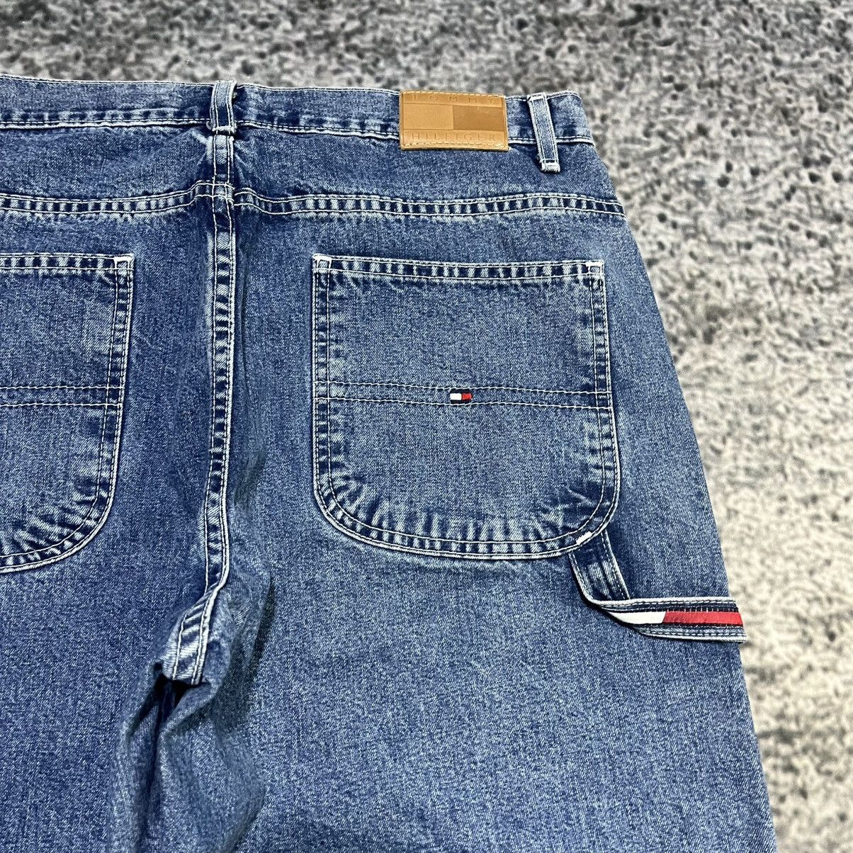 Tommy Hilfiger VINTAGE Y2K TOMMY HILFIGER BAGGY WIDE LEG CARPENTER JEANS Size US 32 / EU 48 - 4 Thumbnail