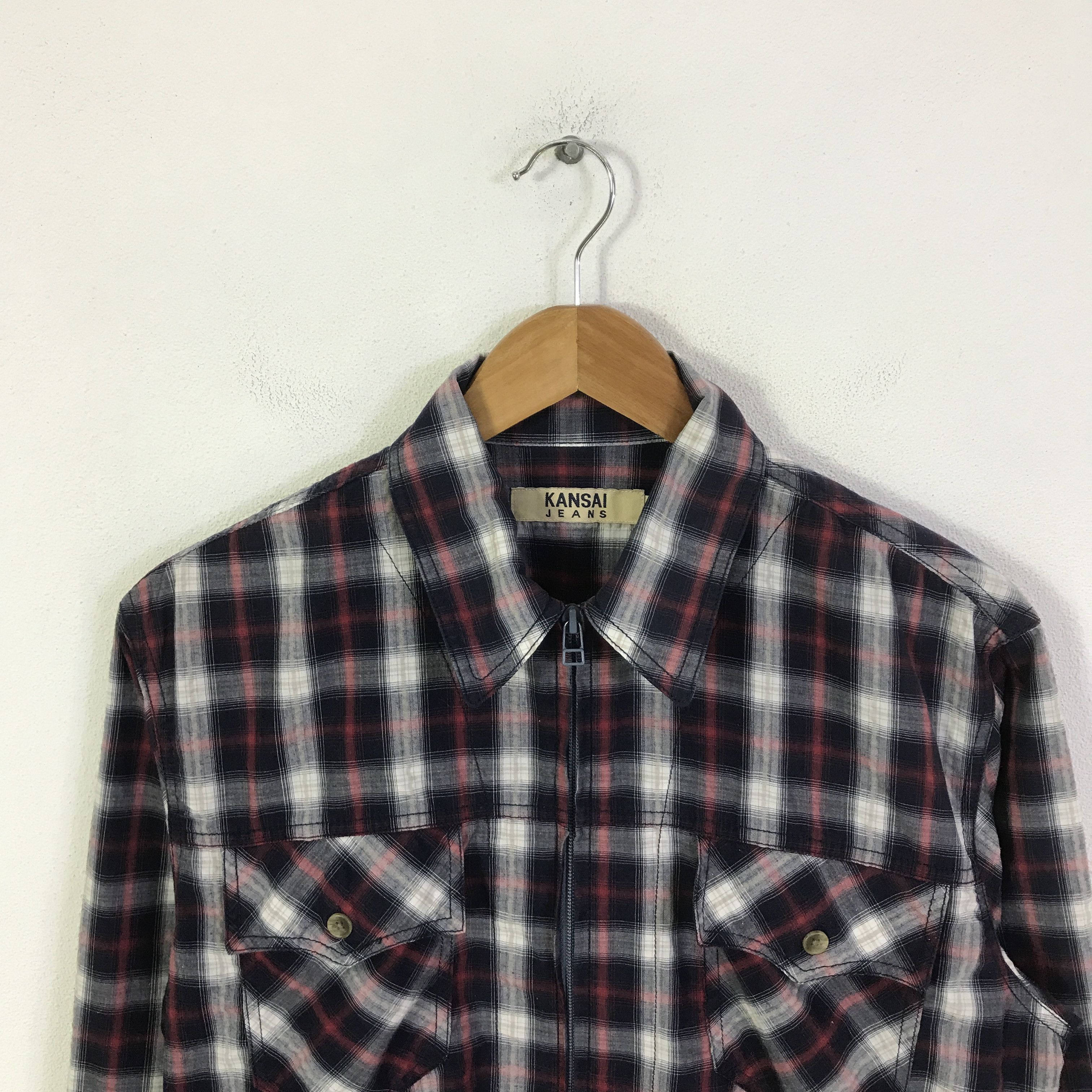 Kansai Yamamoto kansai yamamoto Flannel zipper jacket K109B1 Size US M / EU 48-50 / 2 - 2 Thumbnail