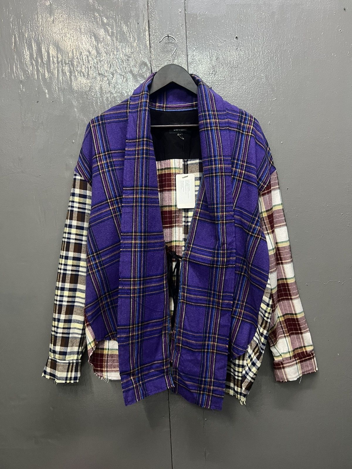 Japanese Brand Qlad Museum Patchwork Plaid Kimono Size US M / EU 48-50 / 2 - 1 Thumbnail