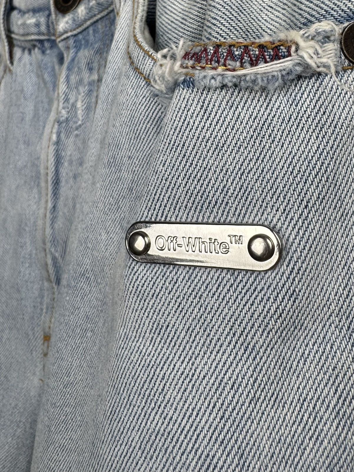 Off-White Off-White light blue distressed denim womens jeans Size 28" / US 6 / IT 42 - 5 Thumbnail