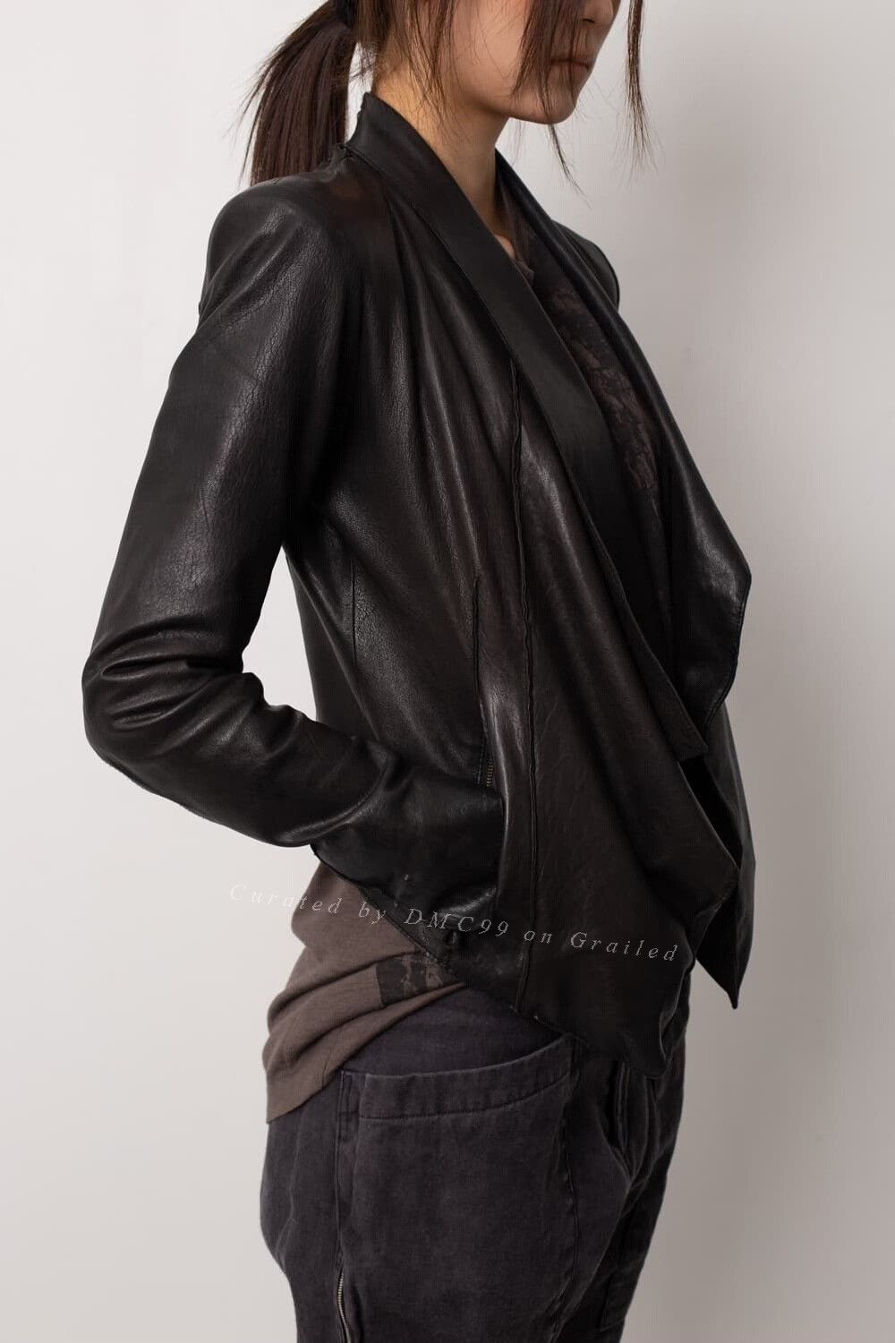 Helmut Lang Helmut Lang Vintage Leather Jacket Size L / US 10 / IT 46 - 1 Thumbnail