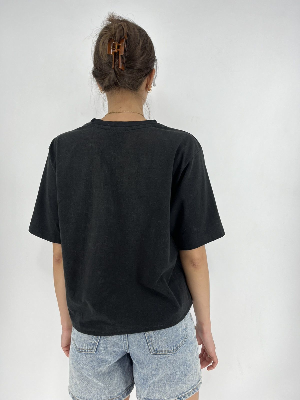Band Tees × Hard Rock Cafe × Vintage Vintage 90s Hard Rock Cafe Tokyo Single Stitch CropTop Shirt Size L / US 10 / IT 46 - 6 Thumbnail