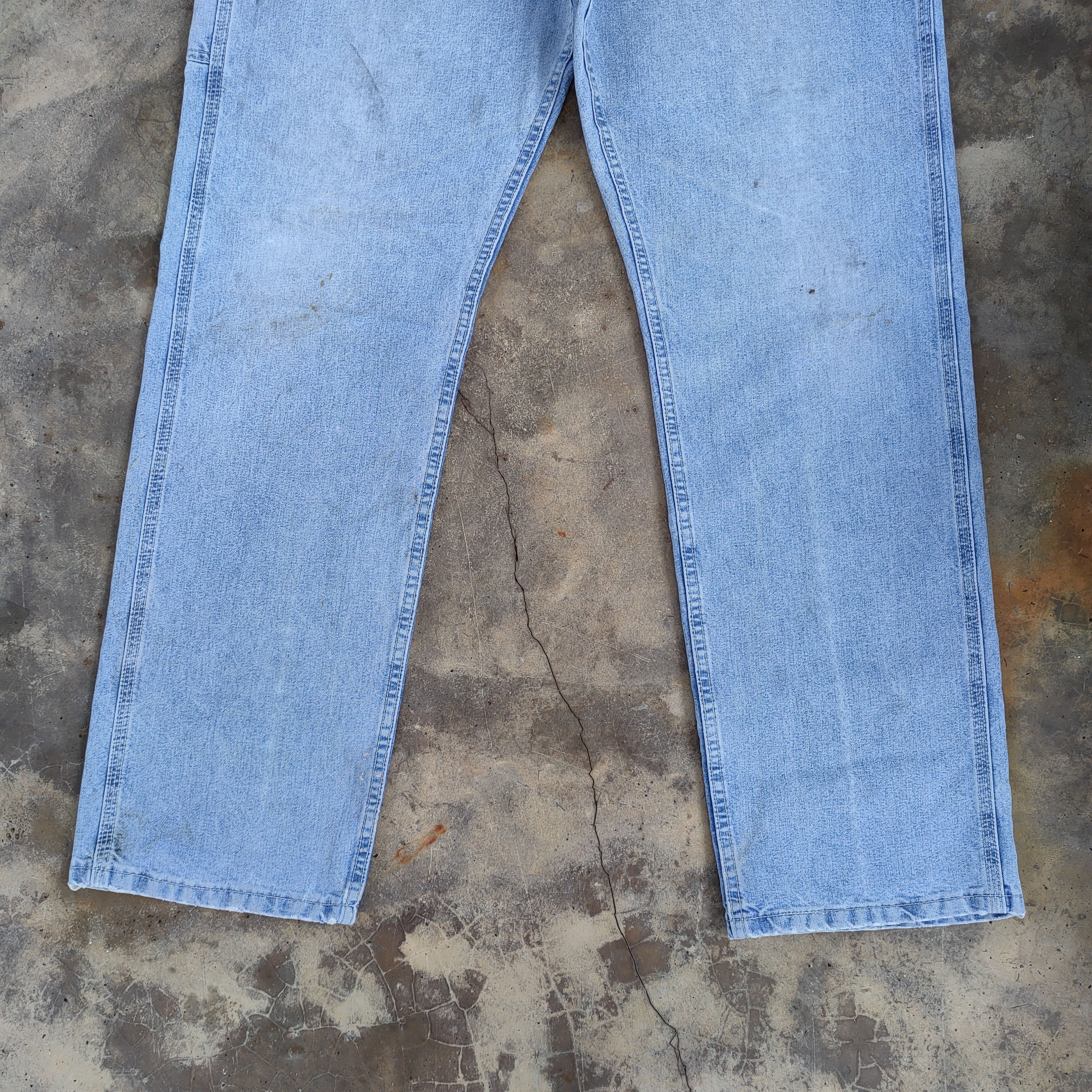Lee VINTAGE LEE CARPENTER FADED JEANS DENIM PANTS Size US 38 / EU 54 - 4 Thumbnail