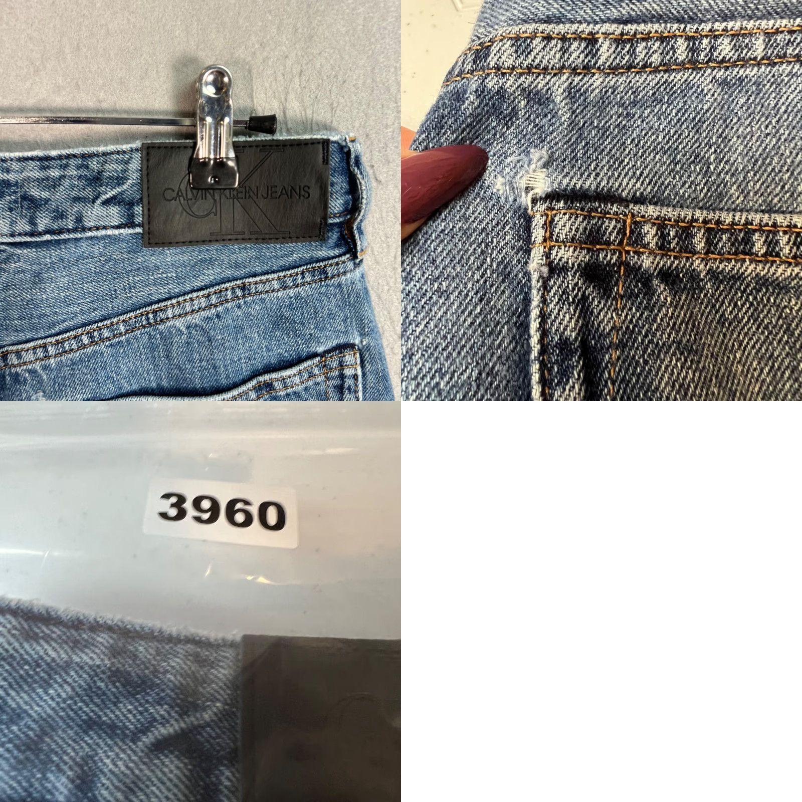 Calvin Klein Calvin Klein Jeans Womens Straight Leg Blue Denim 27 Regular 5-Pocket Design Womens Jeans Size 27" / US 4 / IT 40 - 9 Thumbnail