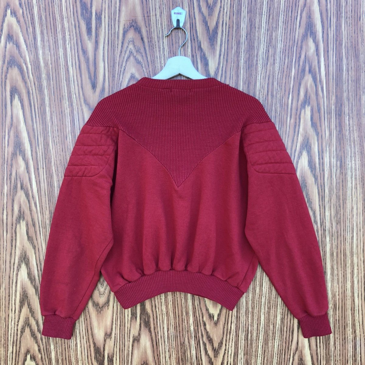 Vintage Vintage Chams Ribbed Sweatshirt Medium Red Jumper Graphic Size L / US 10 / IT 46 - 6 Thumbnail