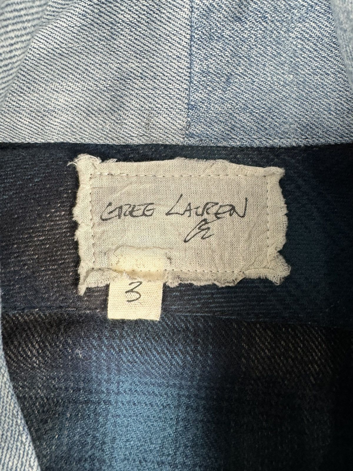 Greg Lauren Flannel Kimono In Blue Size US L / EU 52-54 / 3 - 5 Thumbnail