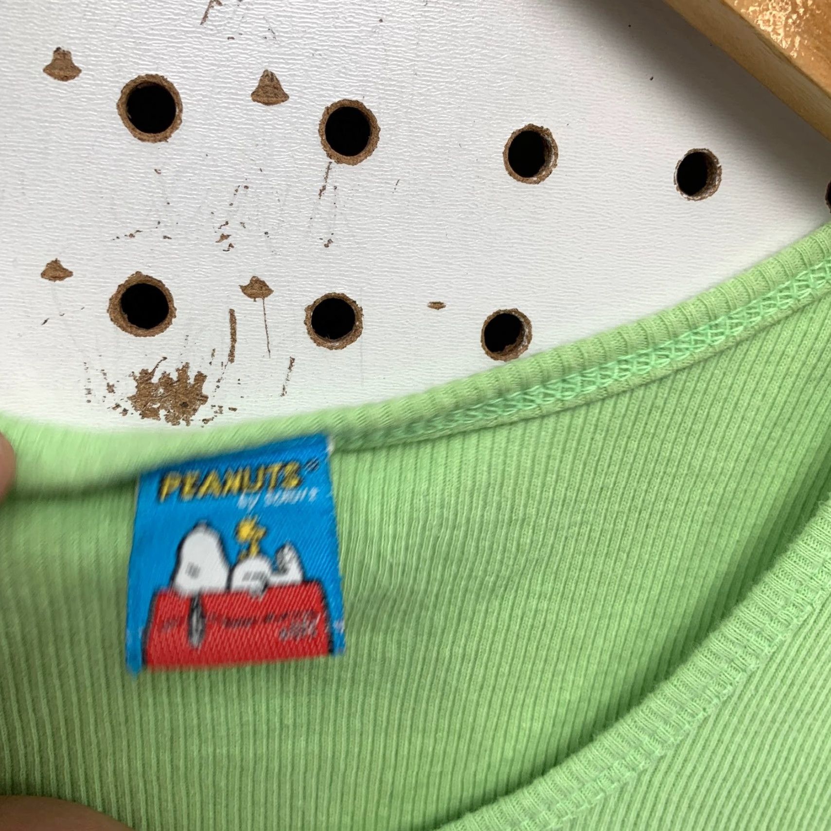 Peanuts VINTAGE Peanuts Snoopy Tank Top Juniors L Green Sleeveless BFF Size L / US 10 / IT 46 - 3 Thumbnail
