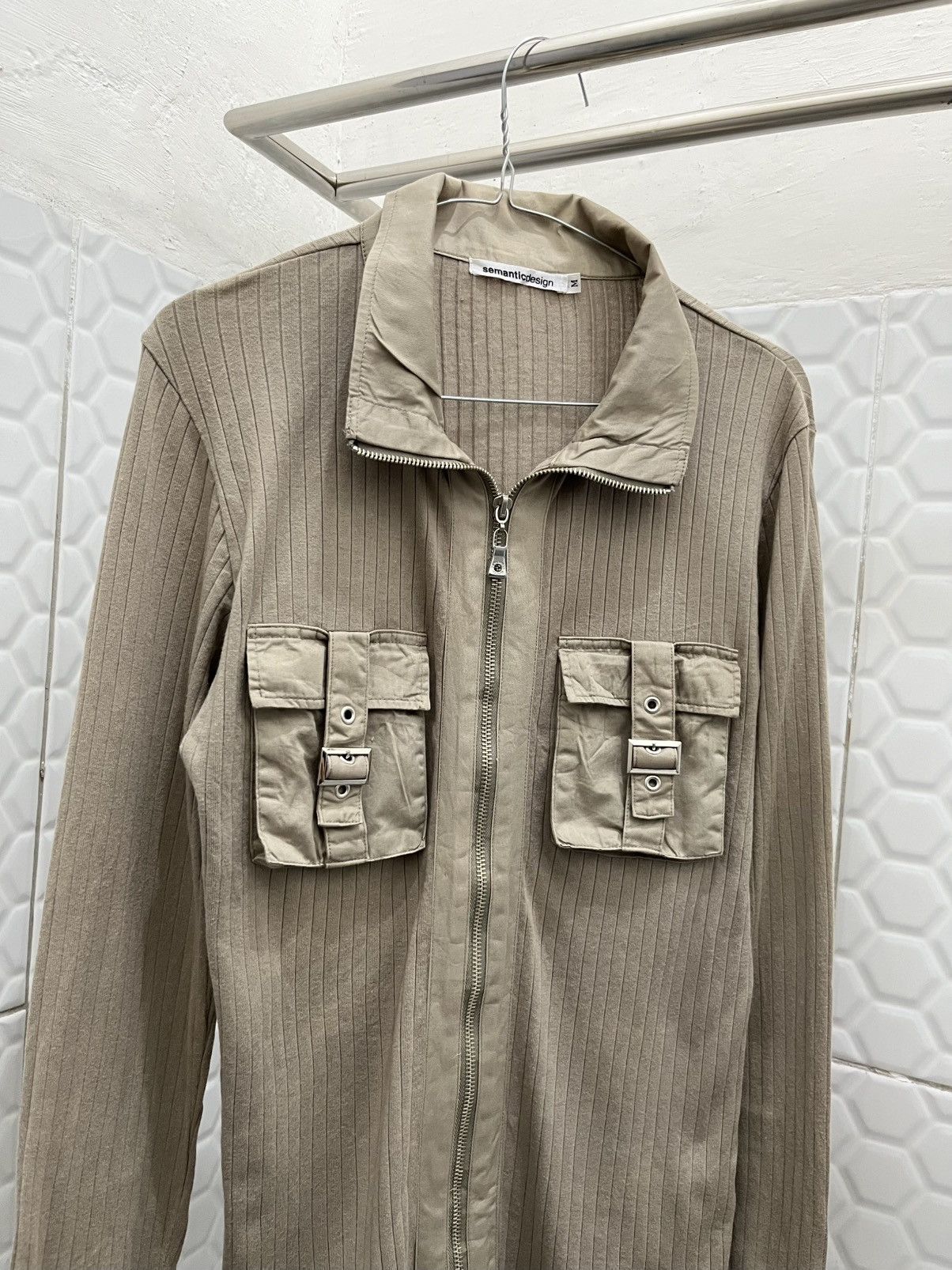 Japanese Brand Archive Semantic Design Ribbed Pocket Longsleeve Size US M / EU 48-50 / 2 - 3 Thumbnail