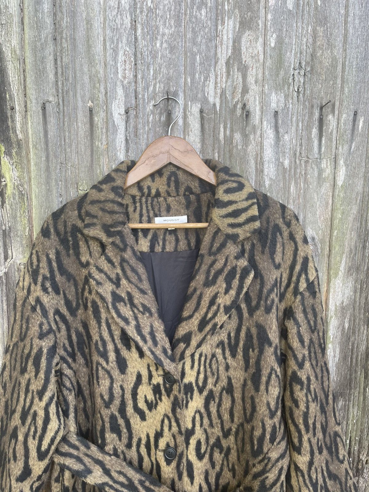 Japanese Brand MOUSSY Leopard Faux Fur Robe Coat – Tokyo Streetwear Luxe Size US M / EU 48-50 / 2 - 2 Thumbnail