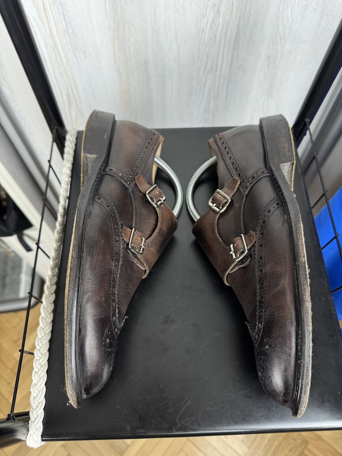 Jeckerson Jeckerson dark brown Italian double monk leather shoes Size US 10 / EU 43 - 8 Thumbnail