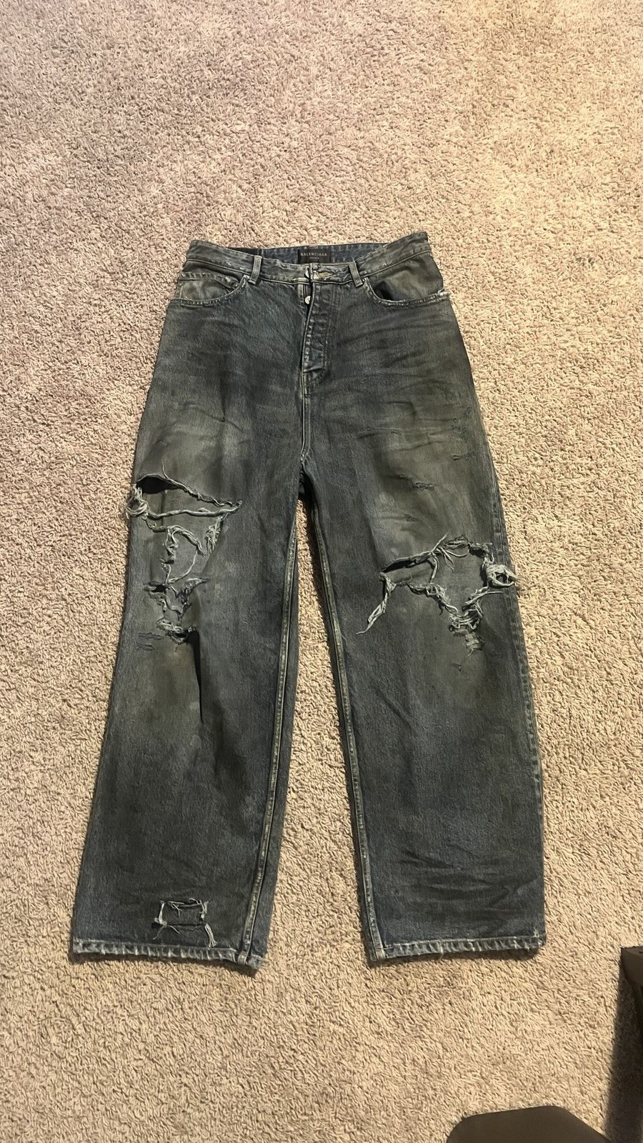 Balenciaga RARE Balenciaga Mudshow Denim Size US 32 / EU 48 - 9 Thumbnail
