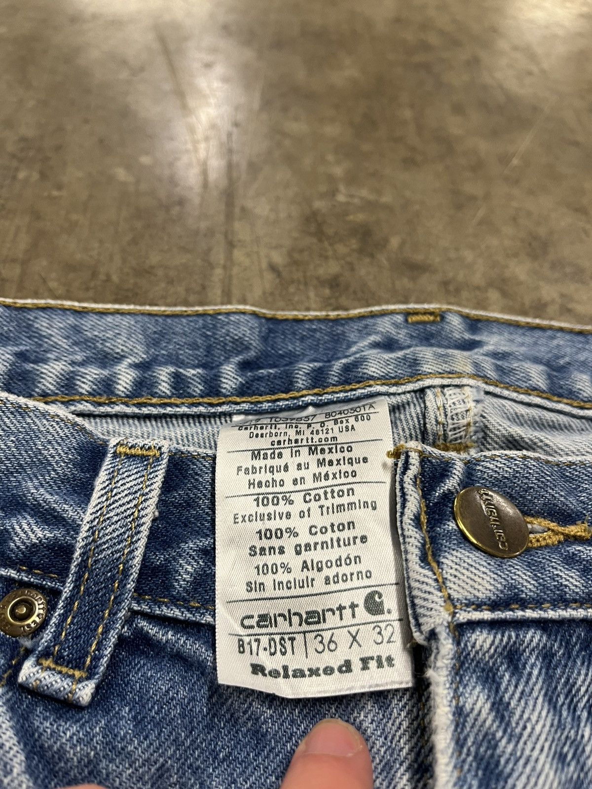 Carhartt × Vintage Carhartt vintage baggy fit denim pants skater hype rare Size US 36 / EU 52 - 8 Thumbnail
