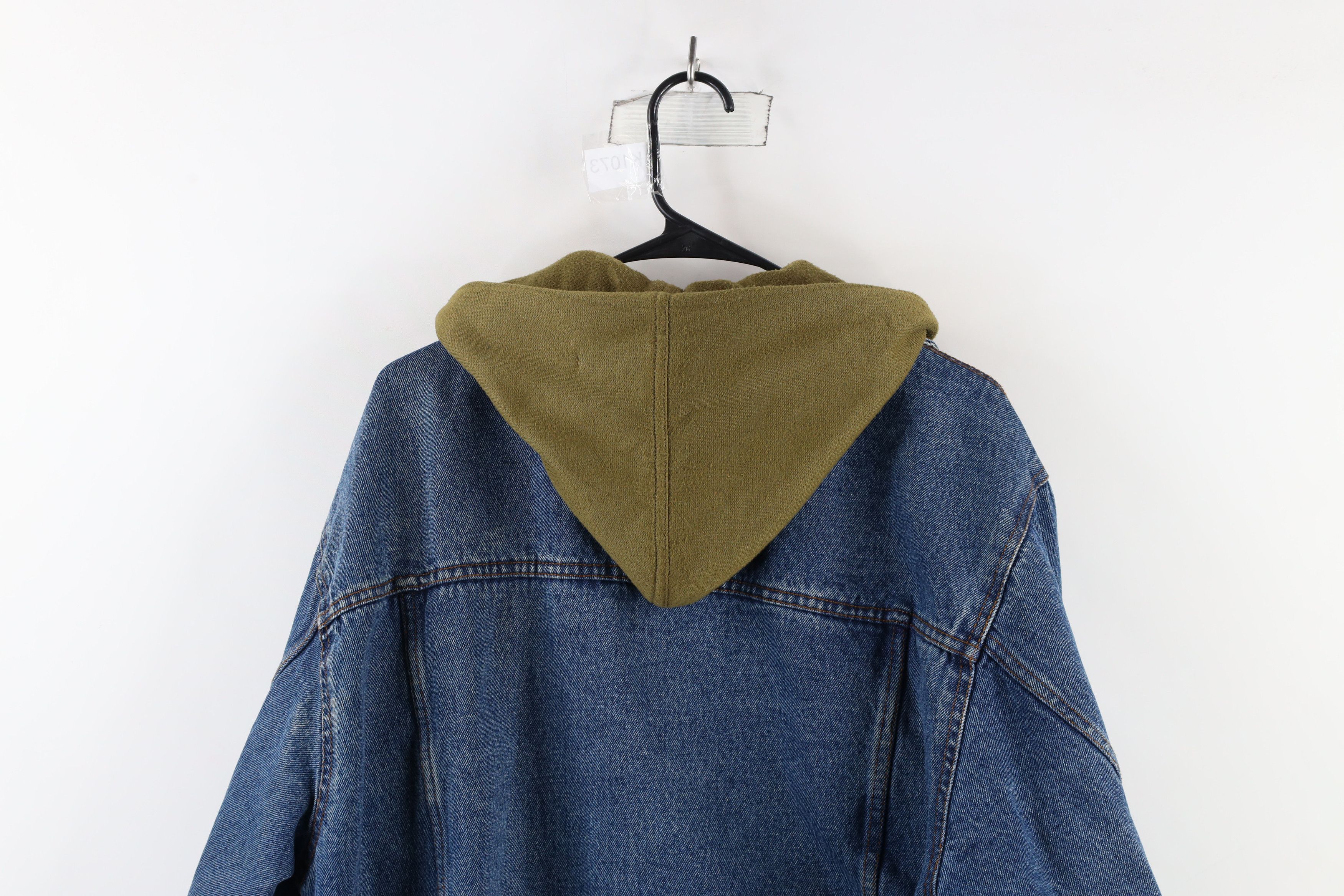 Vintage Vintage 90s Streetwear Hooded Denim Jean Trucker Jacket Size US M / EU 48-50 / 2 - 15 Thumbnail