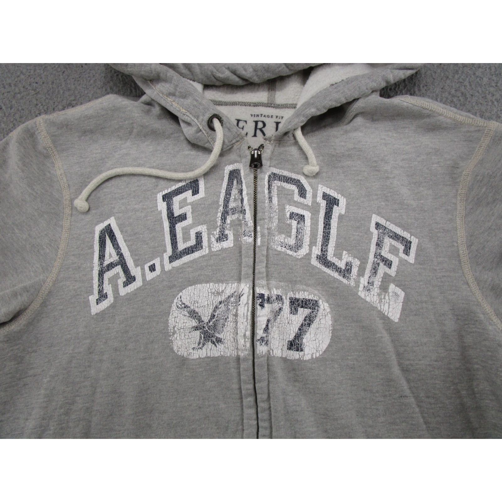 American Eagle Outfitters VINTAGE American Eagle Outfitters Hoodie Sweatshirt L Gray Cotton Fleece Hooded Grunge Sports All Seasons Mens 90s Theme Fall Winter Spring Size US L / EU 52-54 / 3 - 2 Thumbnail