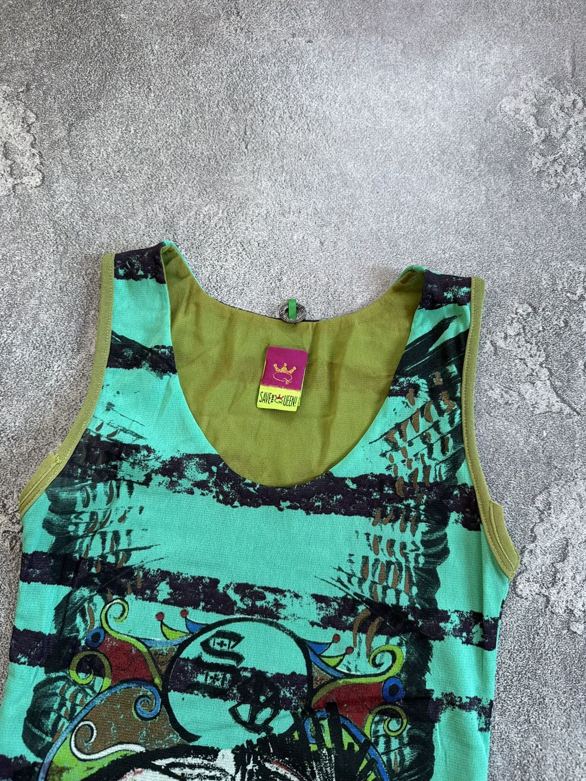 Jean Paul Gaultier Save the queen M/size Mesh top tank retro shirts avantgarde Size M / US 6-8 / IT 42-44 - 9 Thumbnail