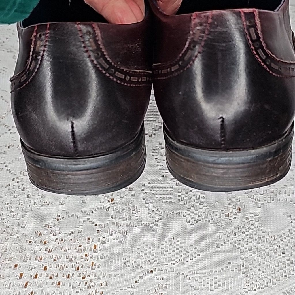 Vintage Foundry Vintage Foundry Co. Cherry wood black toes wingtip shoes 11 Size US 11 / EU 44 - 5 Thumbnail