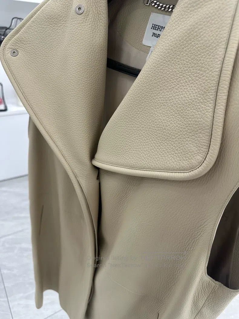 Hermes Hermes Beige Suede Leather Vest Size XS / US 0-2 / IT 36-38 - 6 Thumbnail