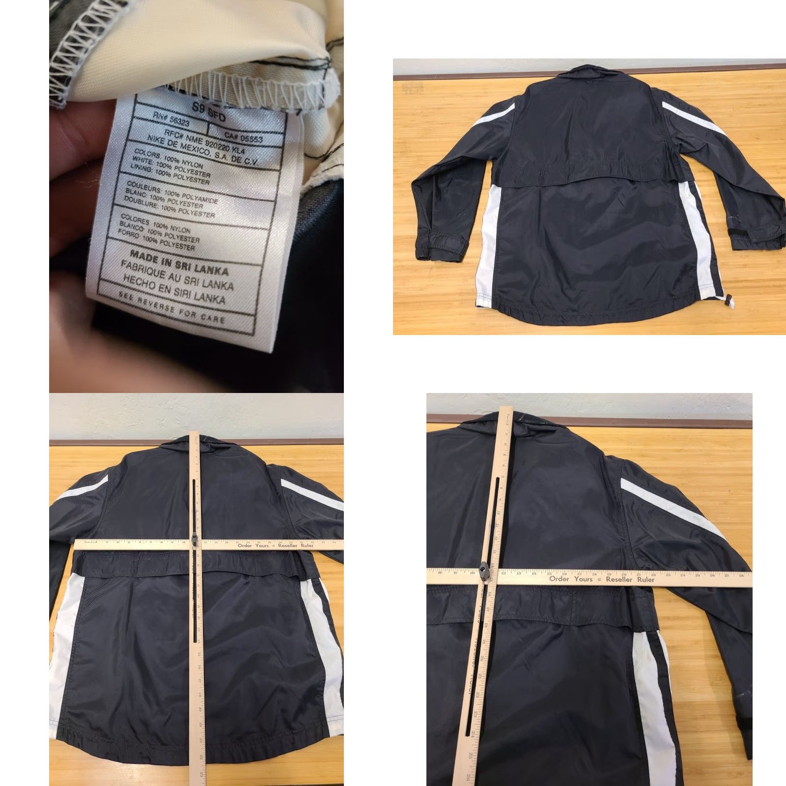 Nike VINTAGE Nike Windbreaker Jacket S Mens Black Nylon Nylon Solid Zip 90s Swoosh 90s Decade Size US S / EU 44-46 / 1 - 8 Thumbnail