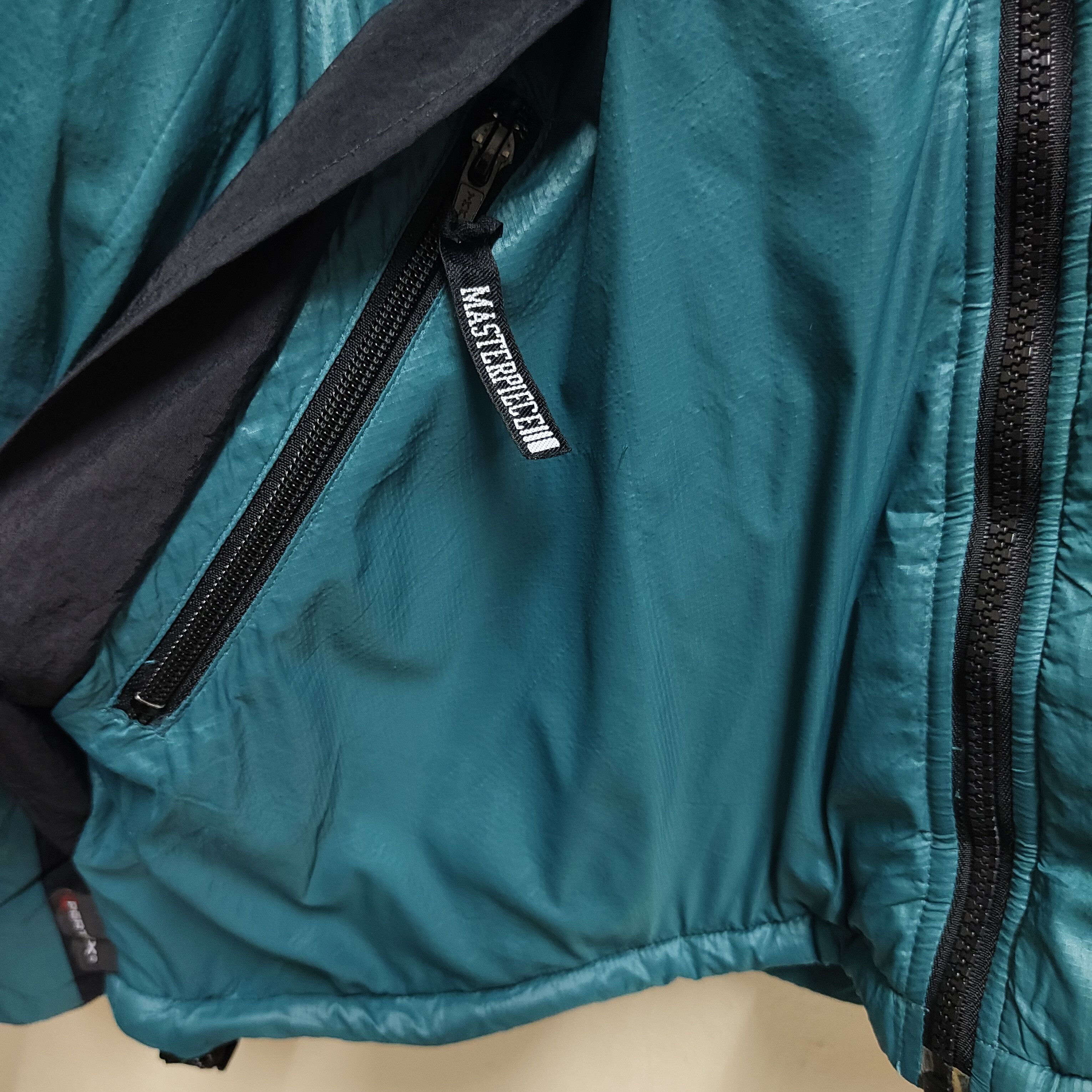 Japanese Brand × MasterPiece Masterpiece Pertex Green Black Puffer Jacket Size US L / EU 52-54 / 3 - 7 Thumbnail