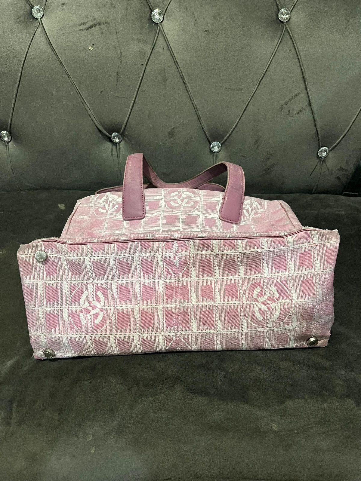 Chanel Authentic CHANEL Travel line canvas tote bag Size ONE SIZE - 5 Thumbnail