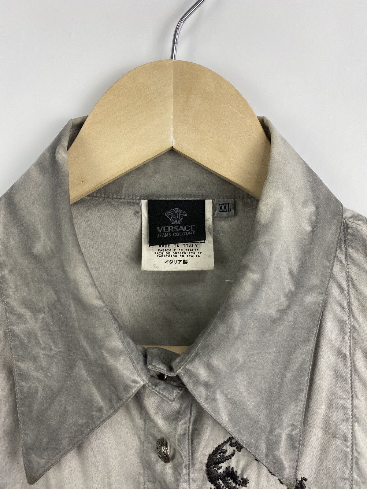 Versace 🇮🇹 Vintage 1973 Versace Archive Women’s Shirt Very Rare Retro Size XL / US 12-14 / IT 48-50 - 4 Thumbnail