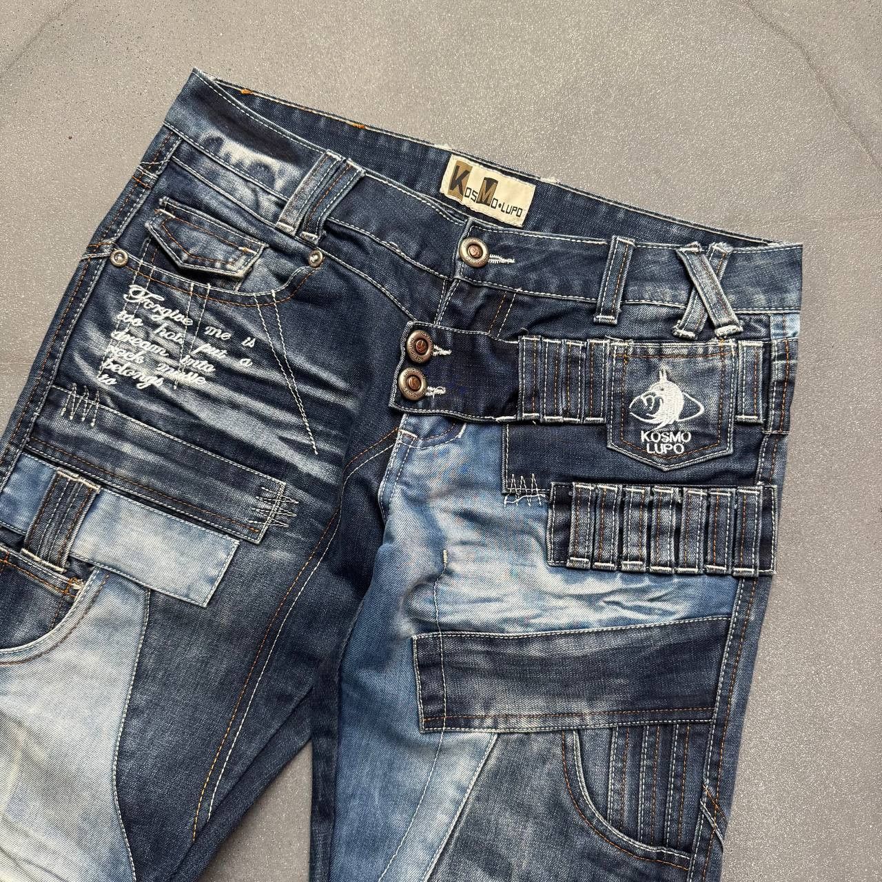 Japanese Brand × Vintage Japanese Style Pathcwork Washed Avant Garde Jeans Size US 30 / EU 46 - 5 Thumbnail